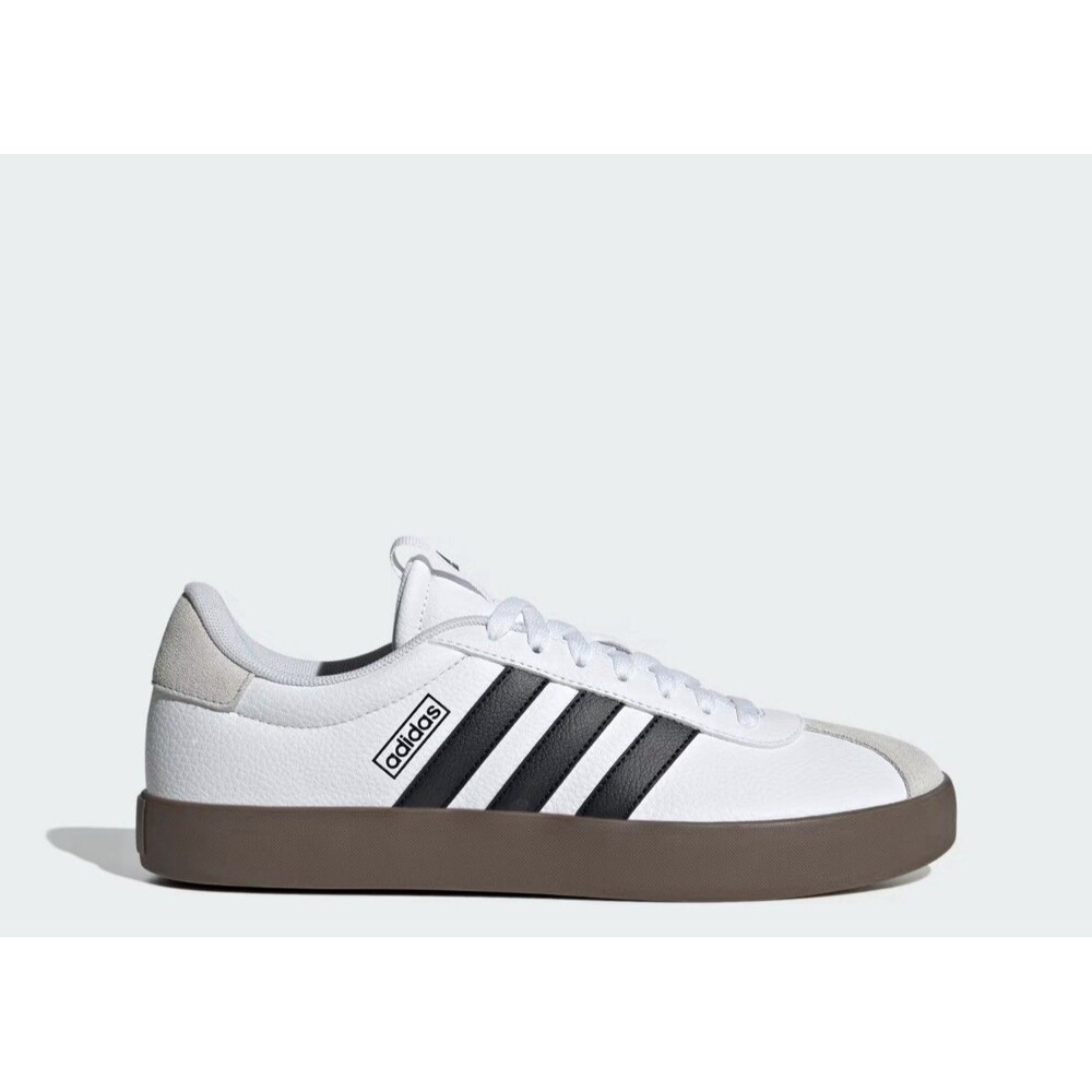 NEW MEN'S ADIDAS ID6285 VL COURT 3.0 SKATEBOARDING WHITE/WHITE SHOES SIZE 9.5